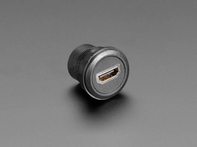 A4129 HDMI Round Panel Mount Plug