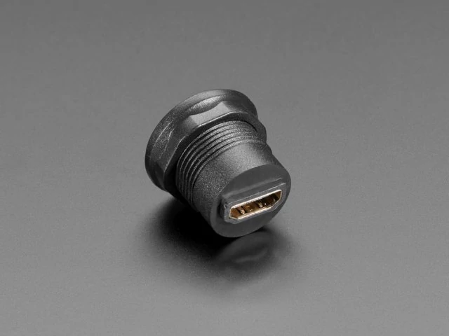 A4129 HDMI Round Panel Mount Plug