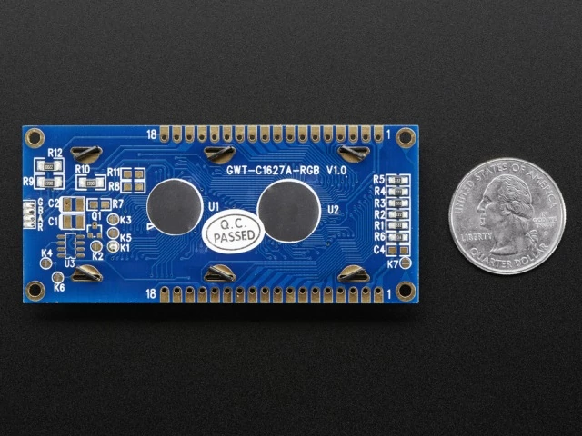 A398 RGB háttérvilágítású 16x2-es LCD display