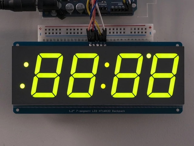 A1268 1.2 inch 4-Digit 7-Segm. Display w/I2C Backpack -Green