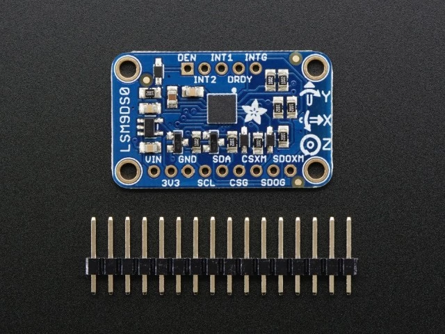 A2021 Adafruit 9-DOF Accel/mag/Gyro+Temp Breakout Board