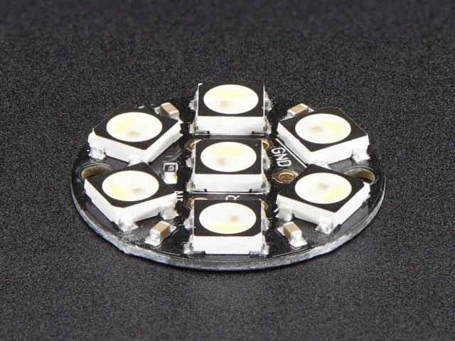 A2860 NeoPixel Jewel 7x5050 RGBW LED integrált driverrel