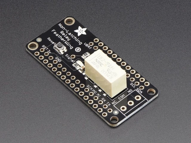 A2895 Non-Latching Mini Relay FeatherWing A2895 Non-Latching Mini Relay FeatherWing