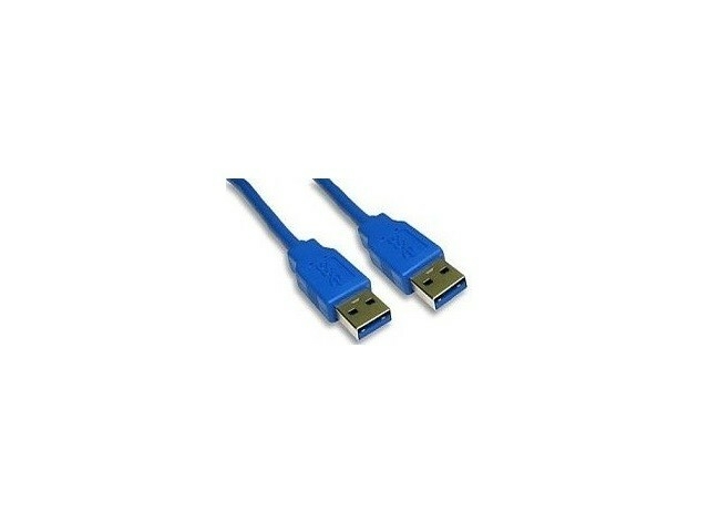Kábel USB 3.0 A-A 1m-es kék kábel (dugó-dugó)