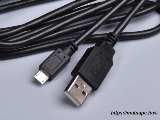 Kábel USB 1,8m-es USB A - Micro USB B csatlakozók