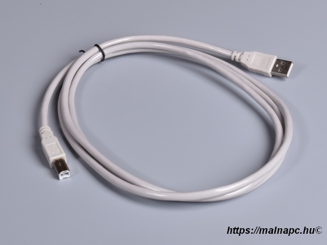 Kábel USB 1,8m-es USB 2.0 A-B csatlakozók