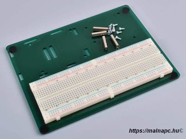 Uni-Pi szerelőlap 170x55-ös próbapanellel