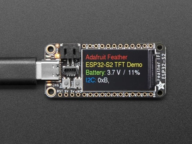 A5300 ESP32-S2 TFT Feather - 4MB Flash, 2MB PSRAM, STEMMA QT