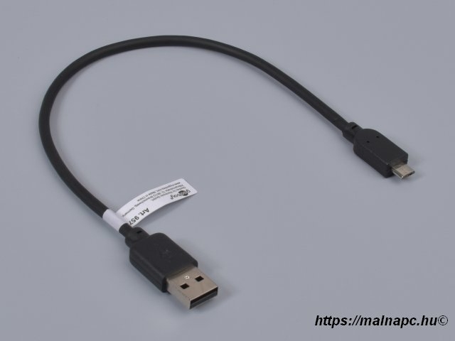 0,3m-es USB A - Micro USB B kábel