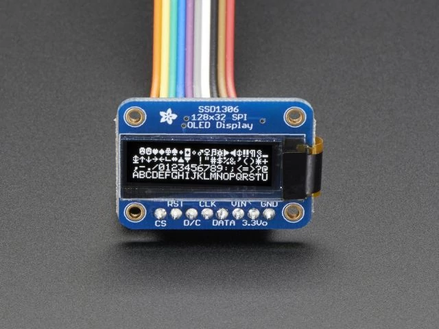 A661 Monocrome 128x32 SPI OLED grafikus kijelző