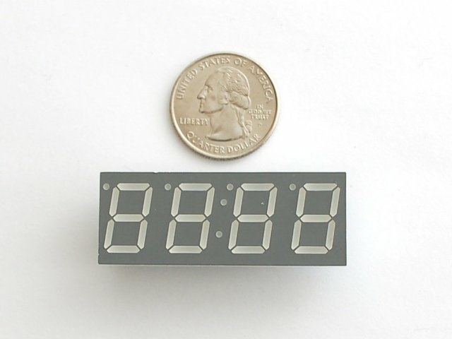A813 Green 7-segment clock  display 0.56 inch