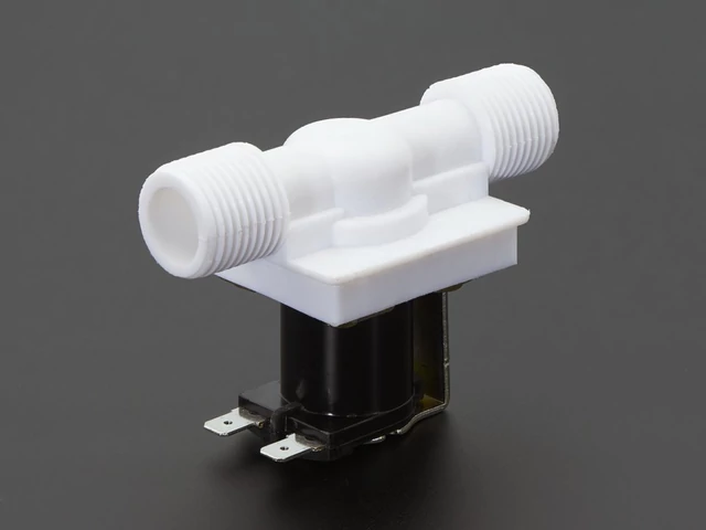 A997 Plastic Water Solenoid Valve - 12V - 1/2 inch