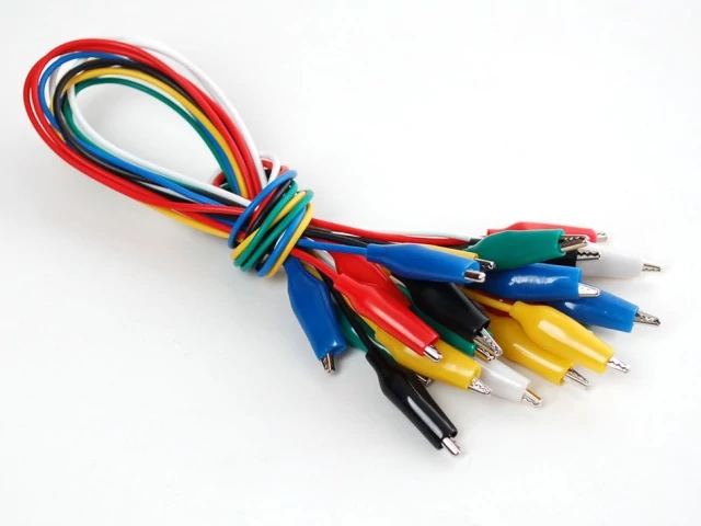 A1008 Krokodilcsipeszes mérőzsinór készlet - 12db A1008 Krokodilcsipeszes mérőzsinór készlet - 12db