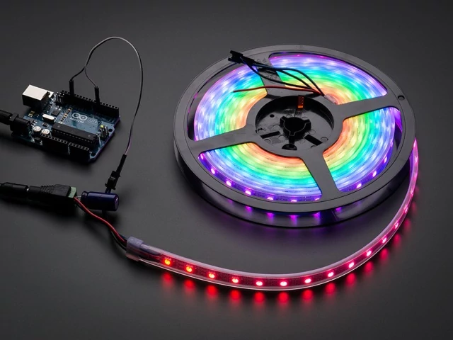 A1138 NeoPixel RGB LED Szalag - fehér 60 LED - 1m