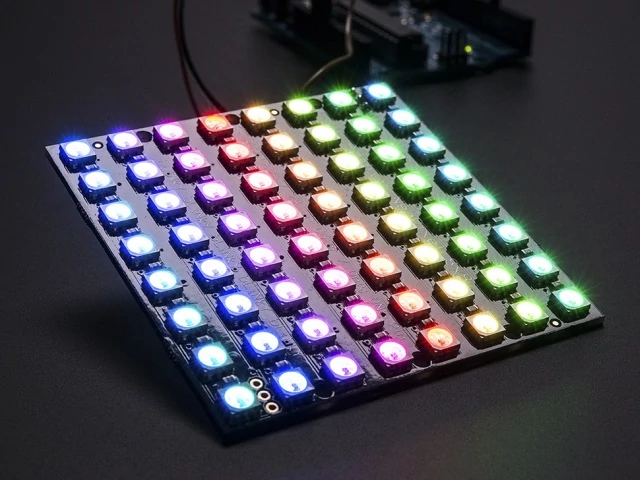 A1487 NeoPixel NeoMatrix 8x8-as RGB LED-es Pixel Mátrix