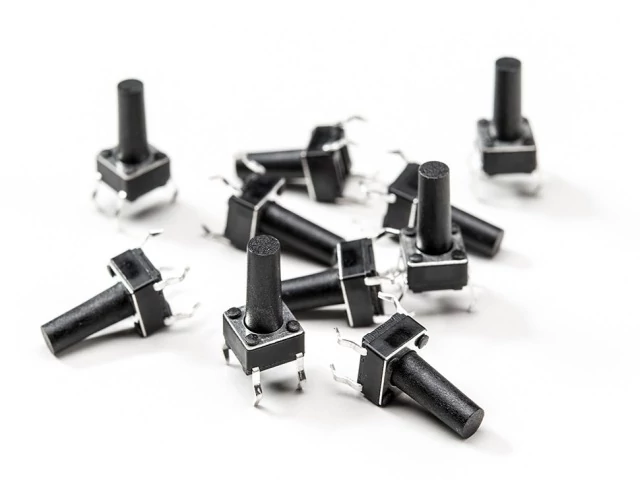 A1490 Mikrokapcsoló THT 6x6x13mm - 10db