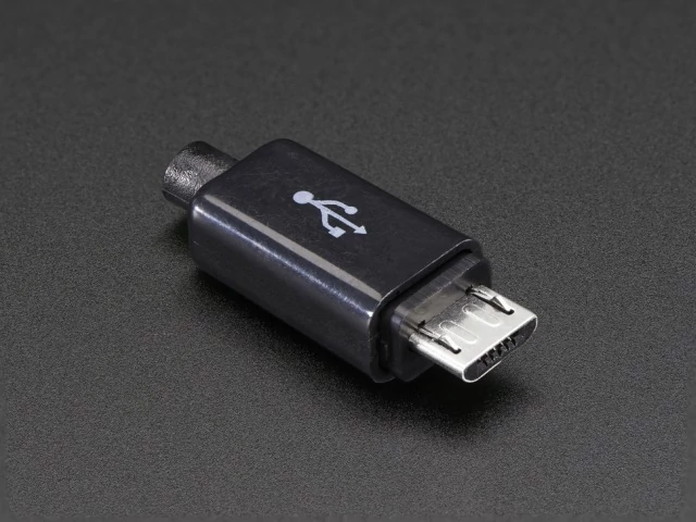 A1826 USB-B Micro, szerelhető lengő csatlakozó dugó