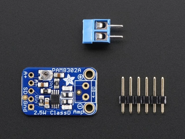 A2130 Adafruit Mono 2.5W Class D Audio Amplifier - PAM8302