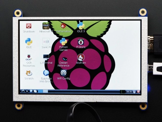 A2232 HDMI 4 Pi 5 inch 800x480 Display Backpack