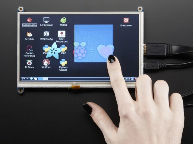 A2407 HDMI 7 inch 800x480 Touchscreen Display Backpack
