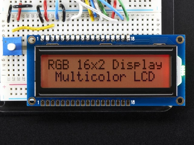 A398 RGB háttérvilágítású 16x2-es LCD display