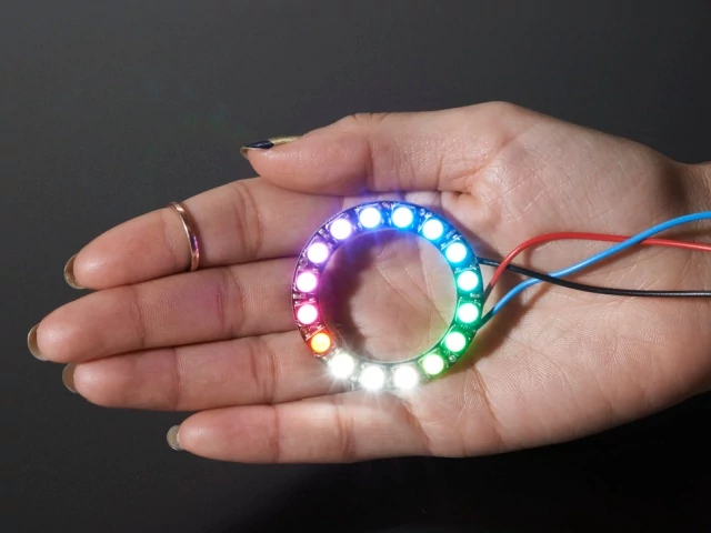 A2856 NeoPixel Ring - 16x 5050 RGBW LEDs w/ Drivers 6000K