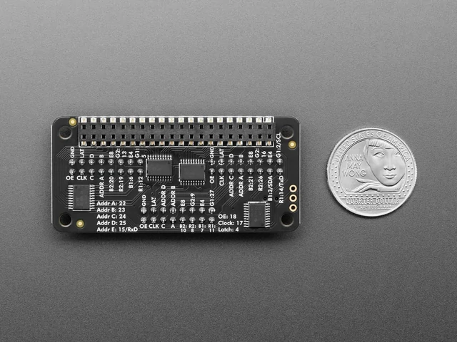 A6358 Triple LED Matrix Bonnet for Raspberry Pi - For HUB75