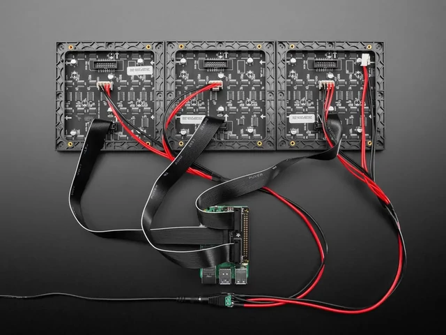 A6358 Triple LED Matrix Bonnet működési példa