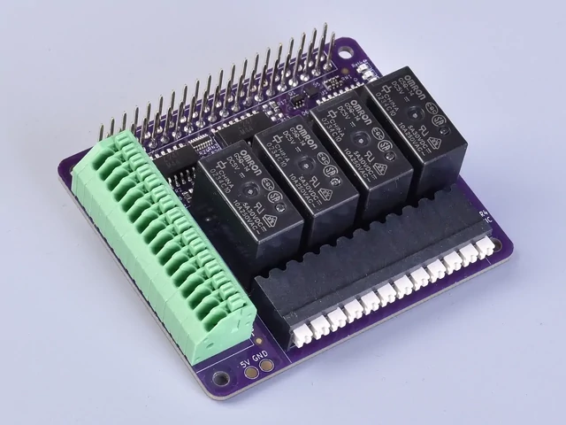 AQEX qPIO-1.0-4c4l - Multi IO HAT for Raspberry Pi