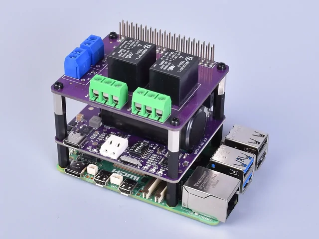 PIO HAT Raspberry Pi-vel és AQEX qUPS 