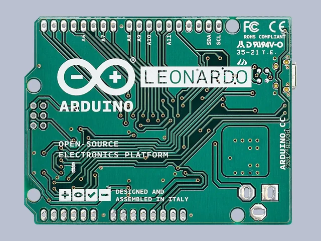 Arduino Leonardo panel hátoldala