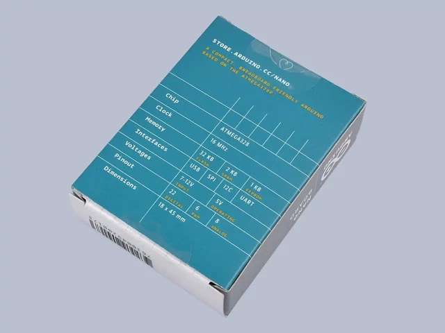 Arduino Nano - A000005 doboz hátoldala