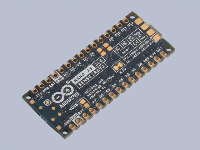 Arduino Nano 33 BLE Sense - ABX00031 panel hátoldala