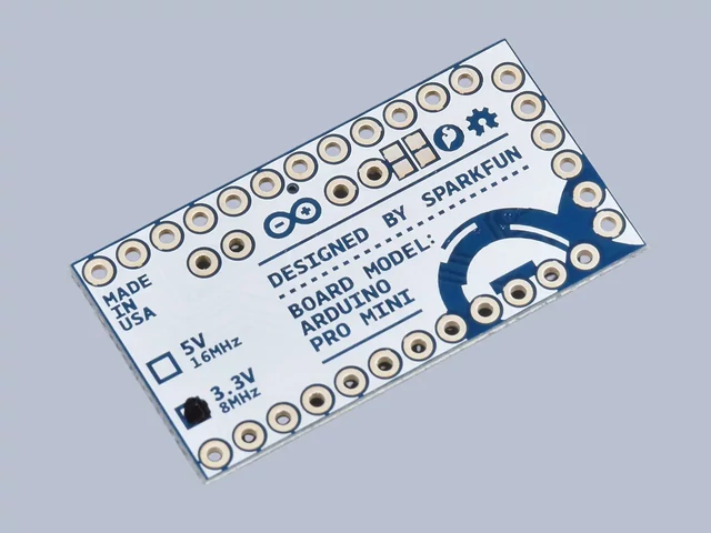 Arduino Pro Mini 328 - 3.3V panel hátoldala
