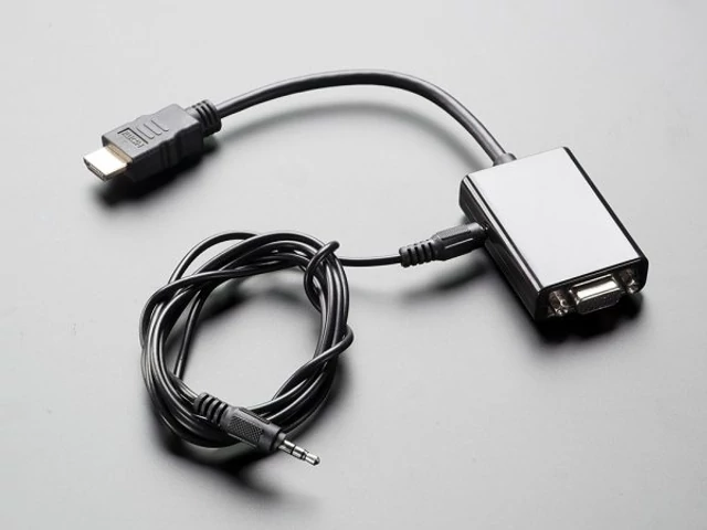 HDMI-VGA átalakító + audio adapter