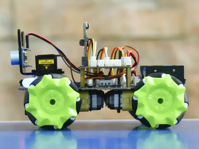 KS4035 4WD Mecanum Robotkocsi oldalró