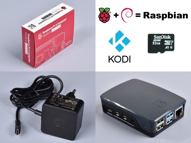Raspberry Pi 4 Official KIT 2GB RAM / NOOBS 32GB - Black