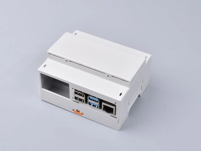 Ipari Raspberry Pi doboz DIN sínre RPI-BC 107,6 Ipari Raspberry Pi doboz DIN sínre RPI-BC 107,6