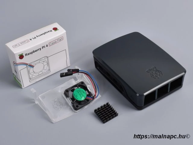 Official Raspberry Pi 4 case BLK/GRY + fan