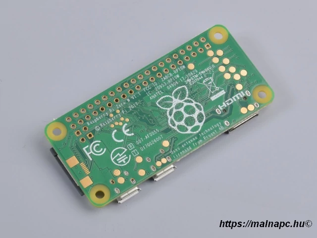 Raspberry Pi Zero W hátoldala