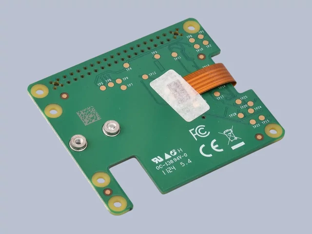Raspberry Pi M.2 HAT+ alulnézetben