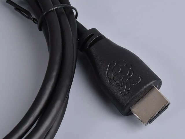 Raspberry Pi Official 2m micro-HDMI / HDMI A kábel, fekete