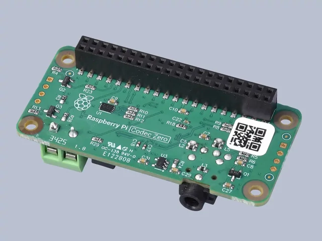 Raspberry Pi Codec Zero hátoldala