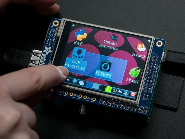 A1601 PiTFT 320x240 2,8 inch Touchscreen TFT RPI-hez