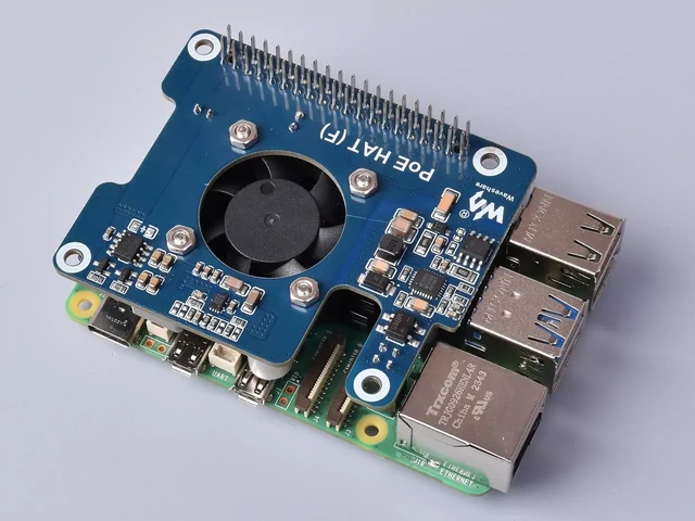 W26399 PoE HAT (F) with Fan for Raspberry Pi 5