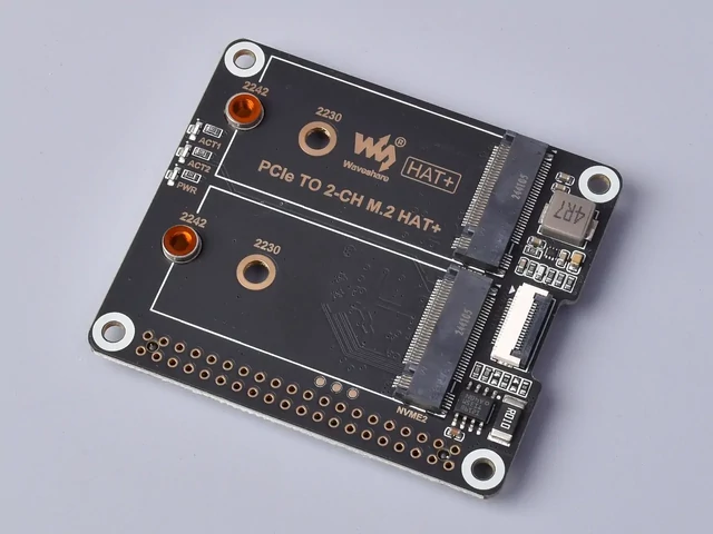 W27480 PCIe TO 2-CH M.2 HAT+
