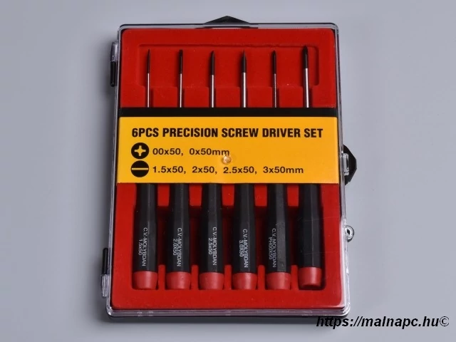 DURATOOL C-710 - 6 részes precíziós csavarhúzó készlet