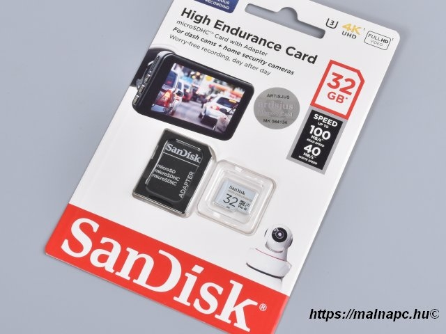 Sandisk 32GB microSD High Endurance kártya