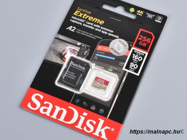 SanDisk 256GB microSD Extreme kártya