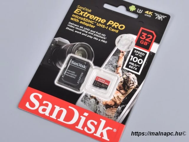 SanDisk 32GB microSD Extreme PRO kártya